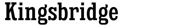 Kingsbridge font preview